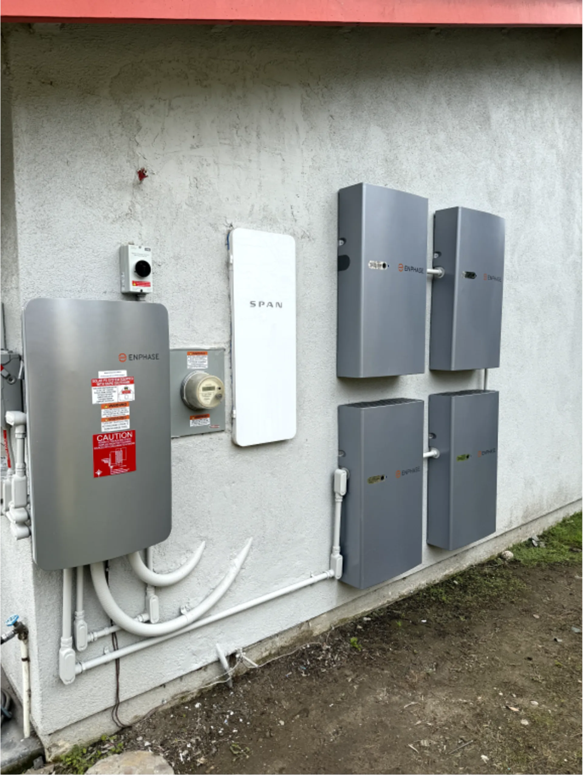 Residential home battery storage system installed by EL-FI Homes in Irvine